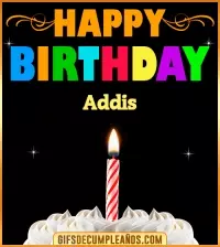GiF Happy Birthday Addis